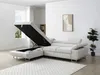 Vente-unique - NURAZIO Sofa SamtStoff Beige - B 202 cm x H 70 cm x L 268 cm Bild 2