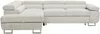 Vente-unique - NURAZIO Sofa SamtStoff Beige - B 202 cm x H 70 cm x L 268 cm Bild 4