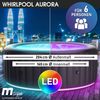 BRAST aufblasbarer Whirlpool 'MSpa Aurora', Ø 204 x 70 cm, für 6 Personen, mit LED-Beleuchtung Bild 2