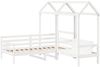 vidaXL Tagesbett und Bank mit Dach Weiß 80x200 cm Kiefernholz 3282207 Bild 3