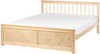Bett mit Lattenrost OLENDON 160x200 cm Holz Heller Holzfarbton Bild 1