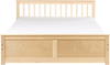 Bett mit Lattenrost OLENDON 160x200 cm Holz Heller Holzfarbton Bild 4