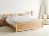 Bett mit Lattenrost OLENDON 160x200 cm Holz Heller Holzfarbton Bild 3