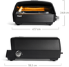 BURNHARD® Gas Pizzaofen - Tony inkl. Pizzaschieber & Abdeckhaube, 450 °C, Tragbarer 5,9 kW Outdoor Ofen für Pizza (58,5 x 47,7 x 24,8 cm) inkl. Cordierit-Pizzastein - Multi-Color - #946424 Bild 2