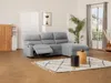 Vente-unique - LUNANO Sofa Stoff Grau - B 170 cm x H 98 cm x L 234 cm Bild 3