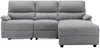 Vente-unique - LUNANO Sofa Stoff Grau - B 170 cm x H 98 cm x L 234 cm Bild 4