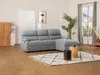 Vente-unique - LUNANO Sofa Stoff Grau - B 170 cm x H 98 cm x L 234 cm Bild 2