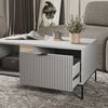 Couchtisch Eliza Grau 90 x 50 cm Vicco Bild 5