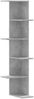 vidaXL Wand-Eckregal Betongrau 36,5x36,5x140 cm Holzwerkstoff 852630 Bild 2