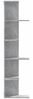 vidaXL Wand-Eckregal Betongrau 36,5x36,5x140 cm Holzwerkstoff 852630 Bild 5