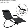 Sonnenliege anthrazit mit Tisch Polyrattan Gartenlounge Terrasse Liegestuhl Bild 5