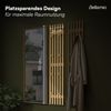 Bellamio 'Sava' Garderobenpaneel, Bambus, 110x25 cm, Wandgarderobe mit 8 Haken, 2er Set Bild 5