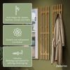 Bellamio 'Sava' Garderobenpaneel, Bambus, 110x25 cm, Wandgarderobe mit 8 Haken, 2er Set Bild 4