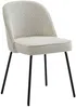 Vente-unique - ALPALI Stuhl SamtStoff Beige - B 57,5 cm x H 83,5 cm x L 50 cm Bild 4