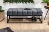 riess-ambiente Sitzbank PETIT BEAUTÉ 110cm silbergrau / schwarz (Einzelartikel, 1-St), Flur · Samt · Metall · Schlafzimmer · Design Bild 3
