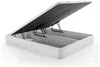 Vente-unique - FAGANI Mattress and bed base set StoffHolz, Platte Weiß - B 180 cm x H 22 cm30 cm x L 200 cm Bild 4