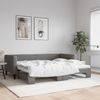 vidaXL Tagesbett Ausziehbar Dunkelgrau 90x190 cm Stoff 3196589 Bild 1