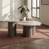 Couchtisch Wolam Ø50 cm - MDF Tisch in Taupe, FSC-zertifiziert Bild 2