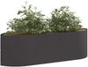 vidaXL Hochbeet im Garten Schwarz 140 x 40 x 40 cm Stahl 8011712 Bild 3