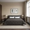 vidaXL Ganzjahresbettdecke Gepolstert Anthrazit 240 x 260 cm 42026240 Bild 4