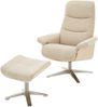 Amasra Loungesessel inkl. Hocker - LAKE slate grey / schwarz matt pulverbeschichtet / Eiche hell Bild 5