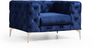 Ohrensessel, 'Como', 70 x 90 x 108, Marineblau Bild 2