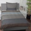 CASATEX Bettwäsche Orsa Braun Grau Satin 135 x 200 + 80 x 80 cm Bild 5