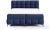 Boxspringbett Schlafzimmerbett SOPHIE 100x200cm Stoff Salvador Dunkelblau Bild 2