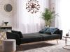 Beliani 'EINA' Schlafsofa, 3-Sitzer Sofa, Samtstoff, Schwarz, 86 x 81 x 210 cm Bild 4
