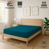 EXKLUSIV HEIMTEXTIL Jersey Spannbettlaken Deluxe 140 x 200 cm Petrol 160 GSM, 100% Baumwolle Öko - Tex Zertifiziert Bed-Sheet Bettlaken Spannbetttuch Topper Leinentuch Bild 2