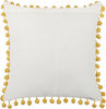 Kissen 2er Set Blumenmuster LYCROIS Baumwolle 45 x 45 cm Gelb Bild 5