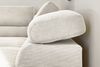 KAWOLA Sofa DELIA Ecksofa Feincord weiß Recamiere rechts 74 x 219 x 276 cm Bild 2