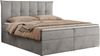 Boxspringbett, Polsterbett mit Bettkasten - PREMIUM-10 - 140x200cm - Hellgrau Velours - H4 Bild 3