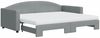 vidaXL Tagesbett Ausziehbar mit Matratze Hellgrau 90x200 cm Stoff 3197206 Bild 2