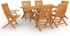 vidaXL 7-tlg. Garten-Essgruppe Massivholz Teak 3059596 Bild 2
