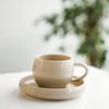 Lissa Bonna Biscuit Kaffeetassen mit Untertellern - 12-teiliges-Set in Beige, 215 ml Bild 3