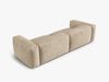 Micadoni Sofa Martina 4-Sitzer Samt Helles Beige Bild 3