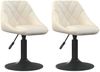 vidaXL Esszimmerstühle 2 Stk. Drehbar Creme Samt [335326] Bild 2