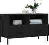 vidaXL TV-Schrank Schwarz 80x36x50 cm Holzwerkstoff 828981 Bild 3