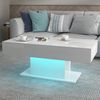 radelldar Couchtisch Wohnzimmertisch Hochglanz mit Beleuchtung modern 110x55x50cm,USB Bild 5