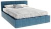 FDM Polsterbett Velours Stauraumbett - TOPSELLER - MADE IN EU - (verfügbar 90x200 120x200 140x200 160x200 180x200cm, Bettrahmen, Bett, Optional mit Matratze bestellbar, mit großen gepolsterten Kopfteil, mit Bettkasten zum aufklappen), Metallrahmen mit ... Bild 4