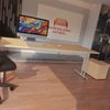 Rheinland Möbel Statio Schreibtisch 200x100 cm höhenverstellbar ±10 mm – in Buche – XXL-Bürotisch für Führungsebene & Konferenzräume, gerader Fuß, Kabelwanne, einfache Montage, FSC® zertifiziert Bild 4