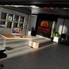 Rheinland Möbel Statio Schreibtisch 200x100 cm höhenverstellbar ±10 mm – in Buche – XXL-Bürotisch für Führungsebene & Konferenzräume, gerader Fuß, Kabelwanne, einfache Montage, FSC® zertifiziert Bild 5