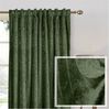 Jibenhome Verdunkelungsvorhang Samt Gardine 2er-Set, Blickdicht Vorhänge Blumen Multifunktionsband, Scheibengardine für Deko Wohnzimmer Schlafzimmer Bild 5