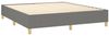 vidaXL Boxspringbett mit Matratze Stoff Dunkelgrau 160x200 cm, Härtegrad: H2 [3132082] Bild 4