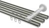 Innenlauf-Gardinenstangen-Set Siteno Elanto 300 cm (geteilt in 3 x 100 cm), 3-läufig, 20 mm Ø Edelstahl-Optik Bild 3