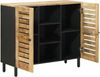 vidaXL Stauraumschränke Natur 90 x 33 x 75 cm Massivholz Mango 4018872 Bild 3