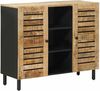 vidaXL Stauraumschränke Natur 90 x 33 x 75 cm Massivholz Mango 4018872 Bild 2