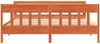 vidaXL Massivholzbett ohne Matratze Wachsbraun 180x200 Kiefernholz 3306257 Bild 4