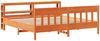 vidaXL Massivholzbett ohne Matratze Wachsbraun 180x200 Kiefernholz 3306257 Bild 3